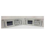 Set of 2 TEKTRONIX Model TDS-1002 Digital Storage Oscilloscopes w/ Rack Mounts