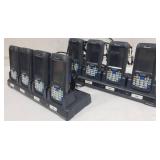 Set of 8 Working INTERMEC Model CN-70 Mobile Computer Handheld Barcode Scanners w/Docks