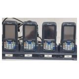 Set of 8 Working INTERMEC Model CN-70 Mobile Computer Handheld Barcode Scanners w/Docks