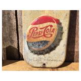 Vintage PEPSI COLA "Have A Pepsi" - 27" Embossed Metal Thermometer