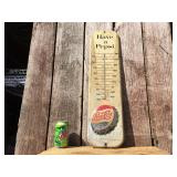 Vintage PEPSI COLA "Have A Pepsi" - 27" Embossed Metal Thermometer