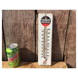 Vintage STANDARD OIL - 11 1/2" Metal Thermometer - Decent