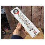 Vintage STANDARD OIL - 11 1/2" Metal Thermometer - Decent