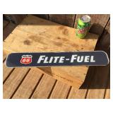 Vintage PHILLIPS 66 "FLITE - FUEL" - Glass Window/Sign