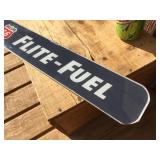 Vintage PHILLIPS 66 "FLITE - FUEL" - Glass Window/Sign
