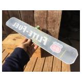 Vintage PHILLIPS 66 "FLITE - FUEL" - Glass Window/Sign