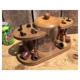 MCM Tobacco Pipe Holder - Including 8 Pipes
