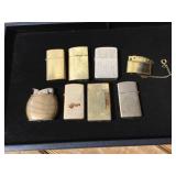 (8) Vintage Pocket Lighters - Stormking - Evans - Win - Rogers - Swank - Bomart