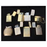 (8) Vintage Pocket Lighters - Stormking - Evans - Win - Rogers - Swank - Bomart
