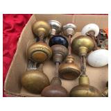 Group Vintage Door Knobs + Wheels - Wood/Porcelain