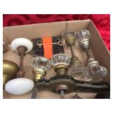 Group Vintage Door Knobs + Wheels - Wood/Porcelain