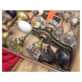 Group Vintage Door Knobs + Wheels - Wood/Porcelain
