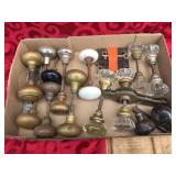 Group Vintage Door Knobs + Wheels - Wood/Porcelain