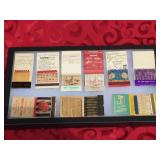 NIfty! Vintage "Feature" Matchbooks Display - 14 1/2" x 8"