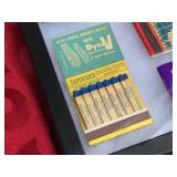 NIfty! Vintage "Feature" Matchbooks Display - 14 1/2" x 8"