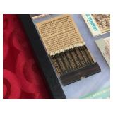 NIfty! Vintage "Feature" Matchbooks Display - 14 1/2" x 8"