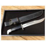 Classic! BUCK 120 Knife + Sheath - Blade Appears VERY GOOD!
