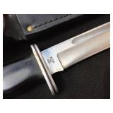 Classic! BUCK 120 Knife + Sheath - Blade Appears VERY GOOD!