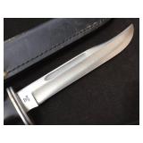 Classic! BUCK 120 Knife + Sheath - Blade Appears VERY GOOD!