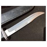 Classic! BUCK 120 Knife + Sheath - Blade Appears VERY GOOD!