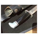 Classic! BUCK 120 Knife + Sheath - Blade Appears VERY GOOD!