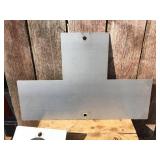 3 Vintage Railroad "2 Tracks" Aluminum Signs 27 1/4" x 18"