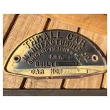 2 Vintage Railroad - Rail Car Builders Badges - Aluminum