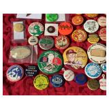 Nifty Vintage Pinbacks/Button Collection - Many Local Interest