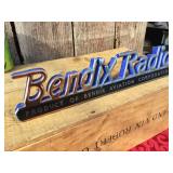Vintage BENDIX RADIO - Advertiser - 16"