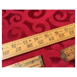 Group Vintage Folding Rulers - STANLEY - CHESTERMAN - Lufkin