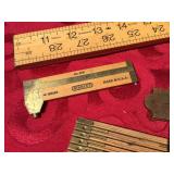 Group Vintage Folding Rulers - STANLEY - CHESTERMAN - Lufkin