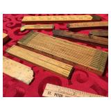 Group Vintage Folding Rulers - STANLEY - CHESTERMAN - Lufkin