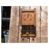 Antique SESSIONS - MIssion/Arts + Crafts Wall Clock - Workable!