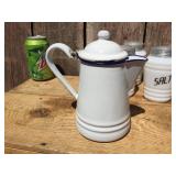 Vintage Kitchen Milk Glass/Jadeite Shakers Plus 6" Porcelain Pitcher