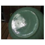 (2) Vintage 9" Swirl Jadeite Bowls - 1 Marked Fire King - Nice