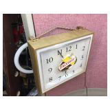 Vintage FALSTAFF - Lighted Clock - Works!