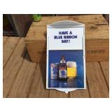 Vintage PABST "Have a Blue Ribbon Day" 2 Sided - Adjustable Sign