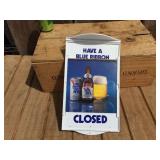 Vintage PABST "Have a Blue Ribbon Day" 2 Sided - Adjustable Sign