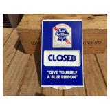 Vintage PABST "Have a Blue Ribbon Day" 2 Sided - Adjustable Sign