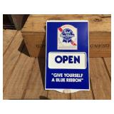 Vintage PABST "Have a Blue Ribbon Day" 2 Sided - Adjustable Sign