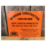 3 Collectable Metal Signs - MEN - Your Operator - MeBroom Construction