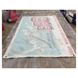Vintage KENDALL LUBE "Change Now" - Canvas Advertiser Banner