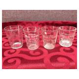 Antique PRE-PROHIBITION Shot Glasses - MPLS/St Paul Area