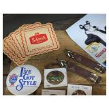 Group Vintage Beer - Bottle Openers - Coasters - Pins/Buttons
