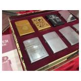 Curated Vintage ZIPPO LIGHTER Collection in Case