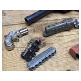 Vintage Mostly TOOTSIE TOY - Trains - Box Cars Plus Cap Guns