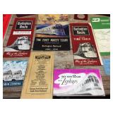 Nifty Vintage RAILROAD - Brochures - Time Tables - Collector Coin Set