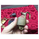 (4) Vintage Locks: AMERICAN - JAMESTOWN - Rotating Combination - Other