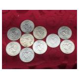 (10) Eisenhower Dollar Coins