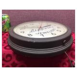 Vintage TELECHRON 1H912 Commercial/Schoolhouse Wall Clock - Works